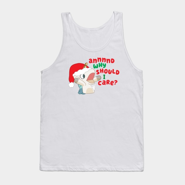 Unicorse Santa Tank Top by Cat Bone Design